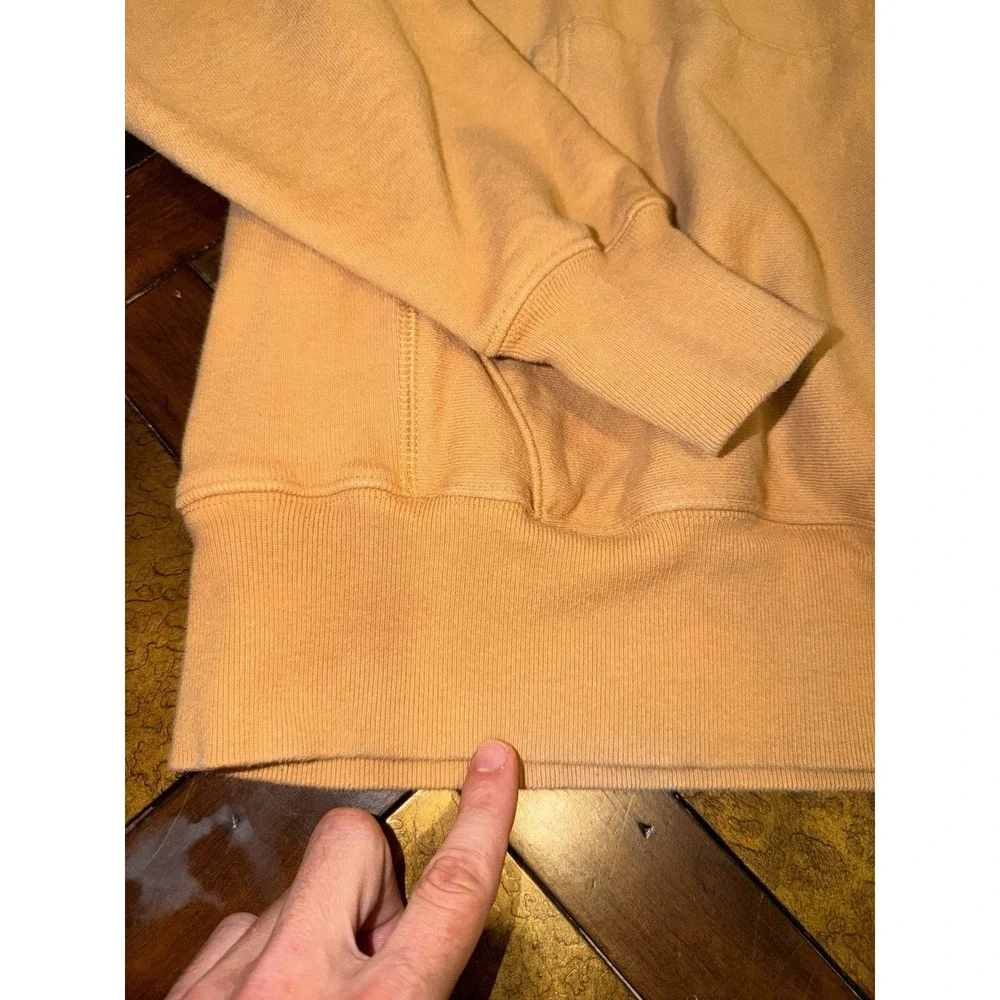 Champion‎ Reverse Weave Pullover Hoodie Sweatshirt Men's Small Tan